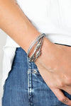 Raw Edge - Silver Bracelet - Paparazzi Accessories