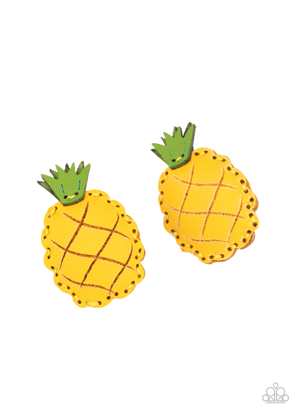 five-dollar-jewelry-pineapple-of-my-eye-yellow-hair clip-paparazzi-accessories