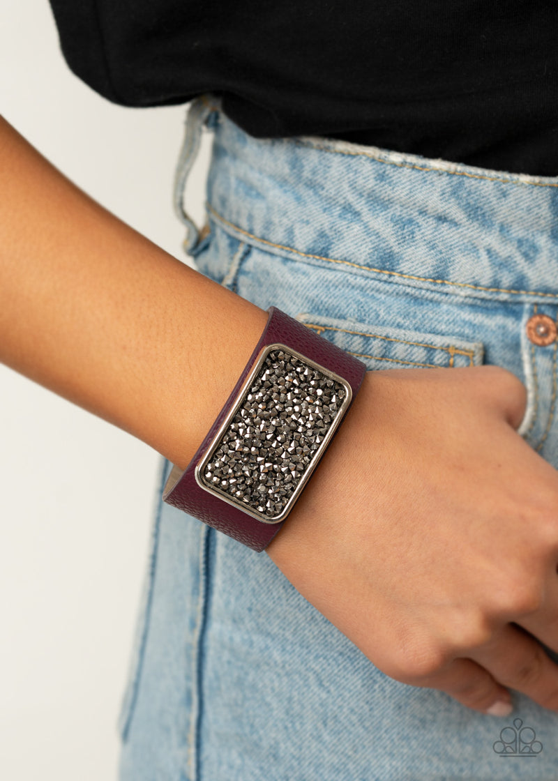 Interstellar Shimmer - Purple Bracelet - Paparazzi Accessories