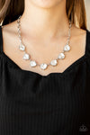 Star Quality Sparkle - White Necklace - Paparazzi Accessories