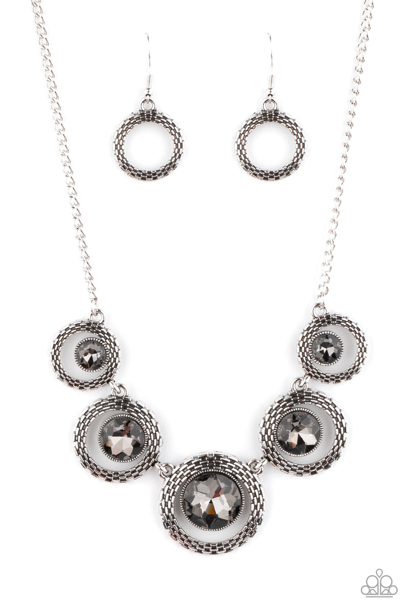 PIXEL Perfect - Silver Necklace - Paparazzi Accessories