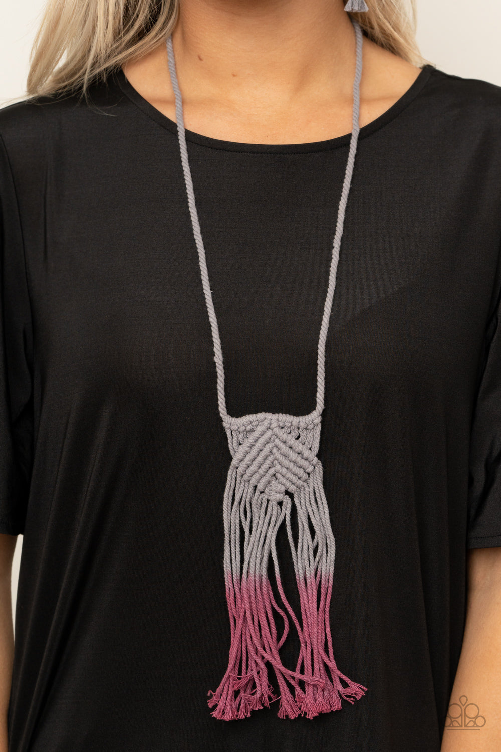 Look At MACRAME Now - Purple Necklace - Paparazzi Accessories