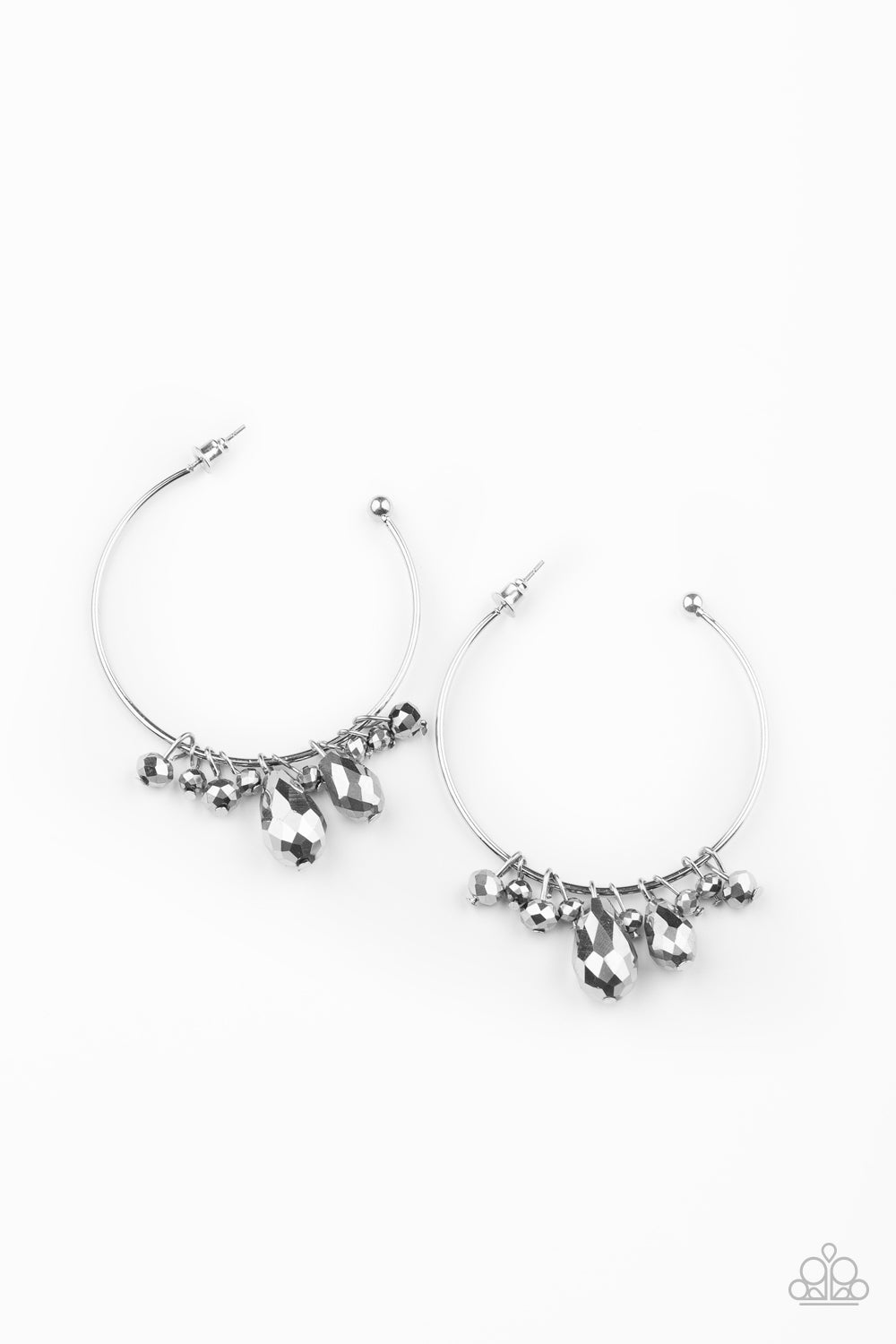 five-dollar-jewelry-dazzling-downpour-silver-earrings-paparazzi-accessories