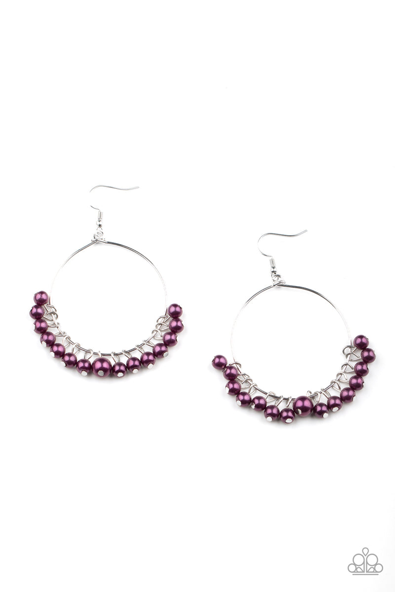 Things Are Looking UPSCALE - Purple Earrings - Paparazzi Accessories