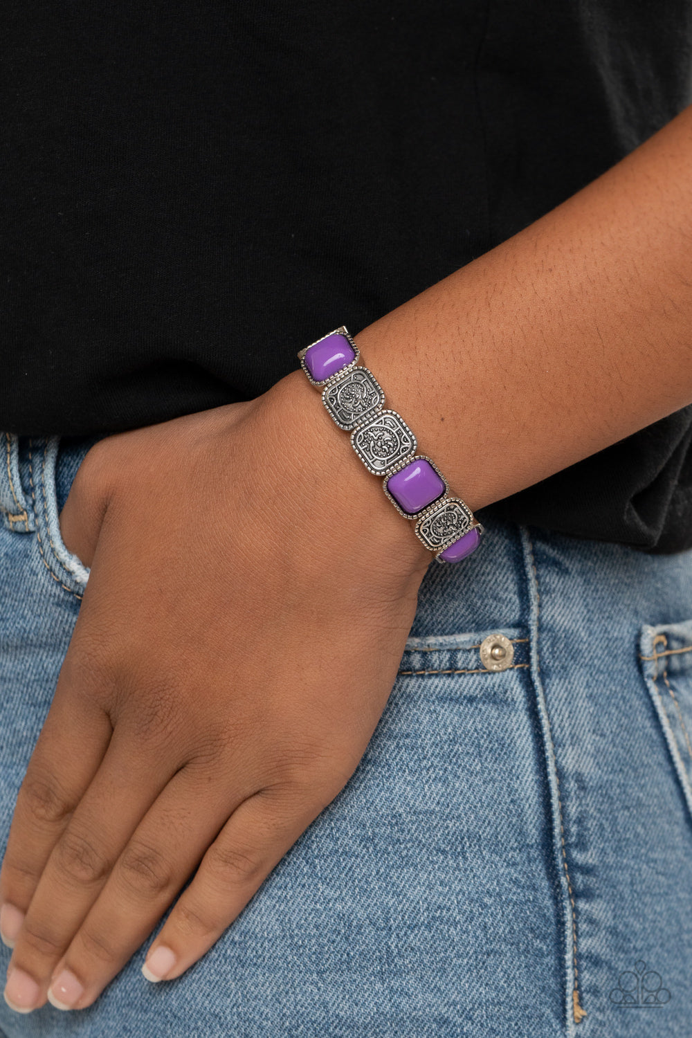 Trendy Tease - Purple Bracelet - Paparazzi Accessories