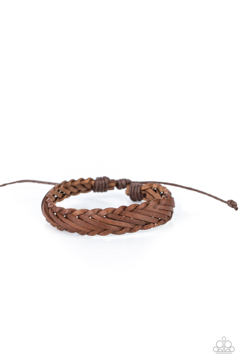 Rodeo Roundup - Brown Bracelet - Paparazzi Accessories