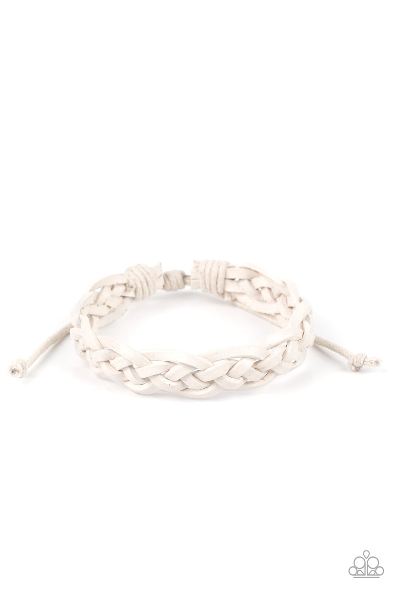 Time To Hit The RODEO - White Bracelet - Paparazzi Accessories