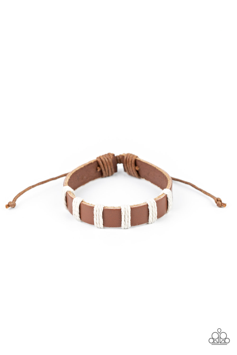 five-dollar-jewelry-put-up-a-brave-frontier-brown-bracelet-paparazzi-accessories