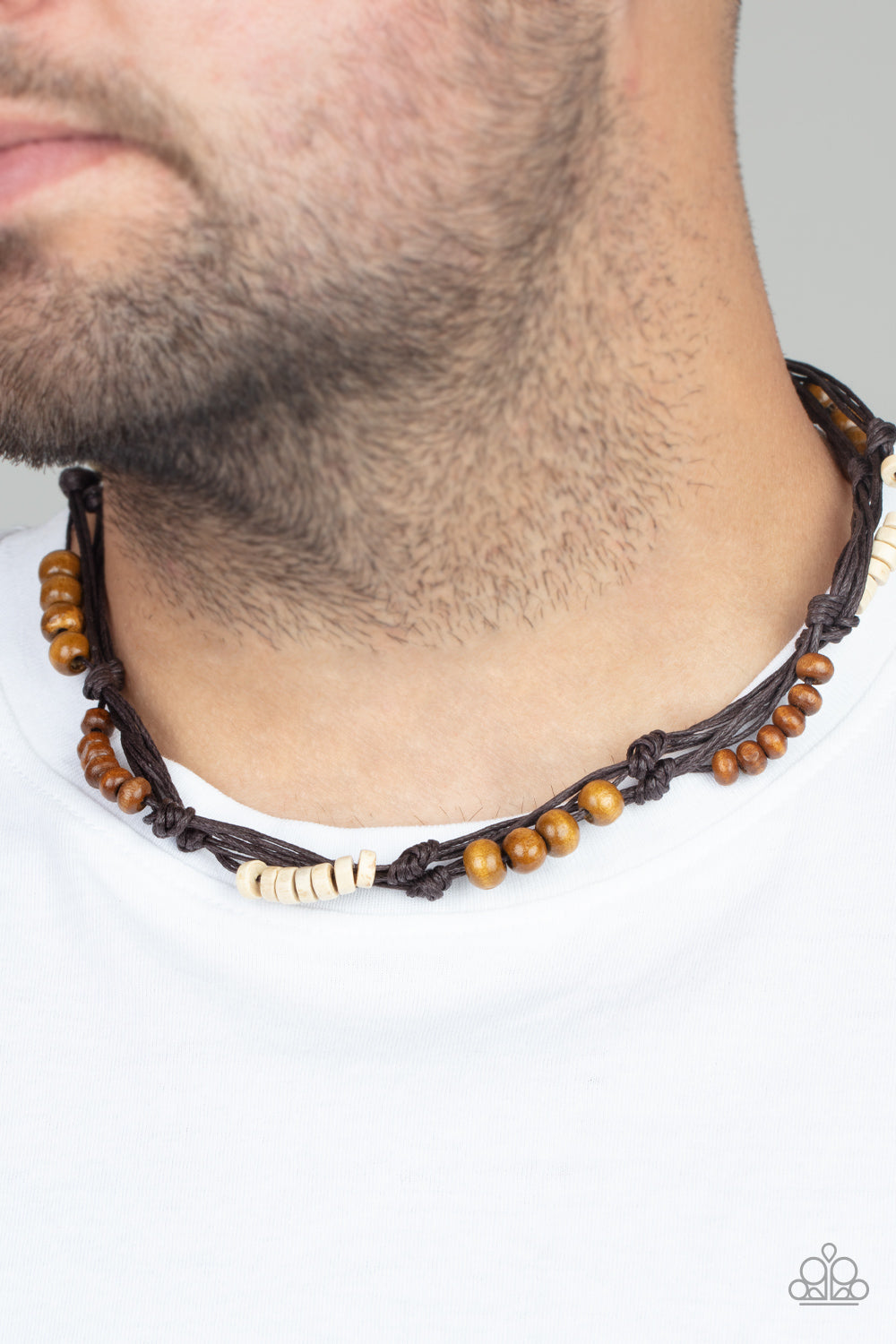 Tiki Tour - Brown Necklace - Paparazzi Accessories