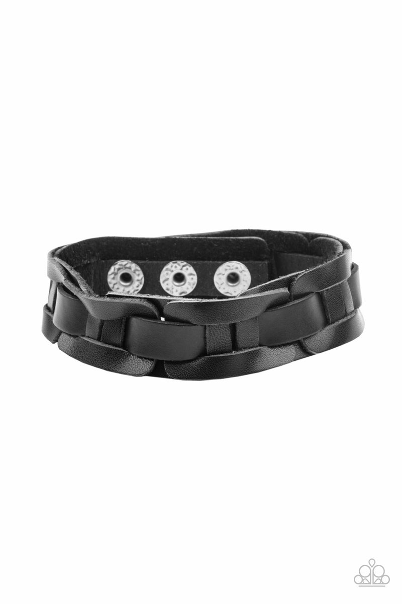 five-dollar-jewelry-garage-band-grunge-black-bracelet-paparazzi-accessories