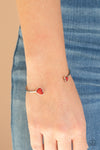 Romantically Rustic - Red Bracelet - Paparazzi Accessories