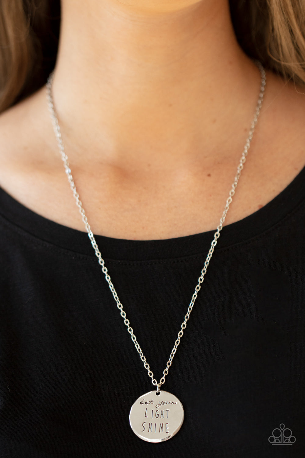 Light It Up - Silver Necklace - Paparazzi Accessories