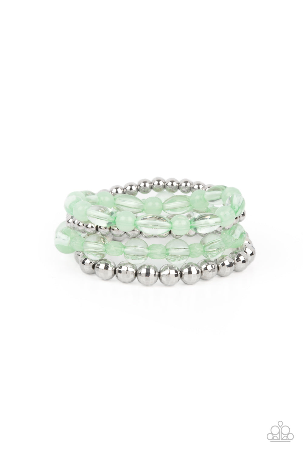 five-dollar-jewelry-delightfully-disco-green-bracelet-paparazzi-accessories