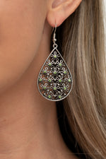 Tick, Tick, BLOOM! - Green Earrings - Paparazzi Accessories