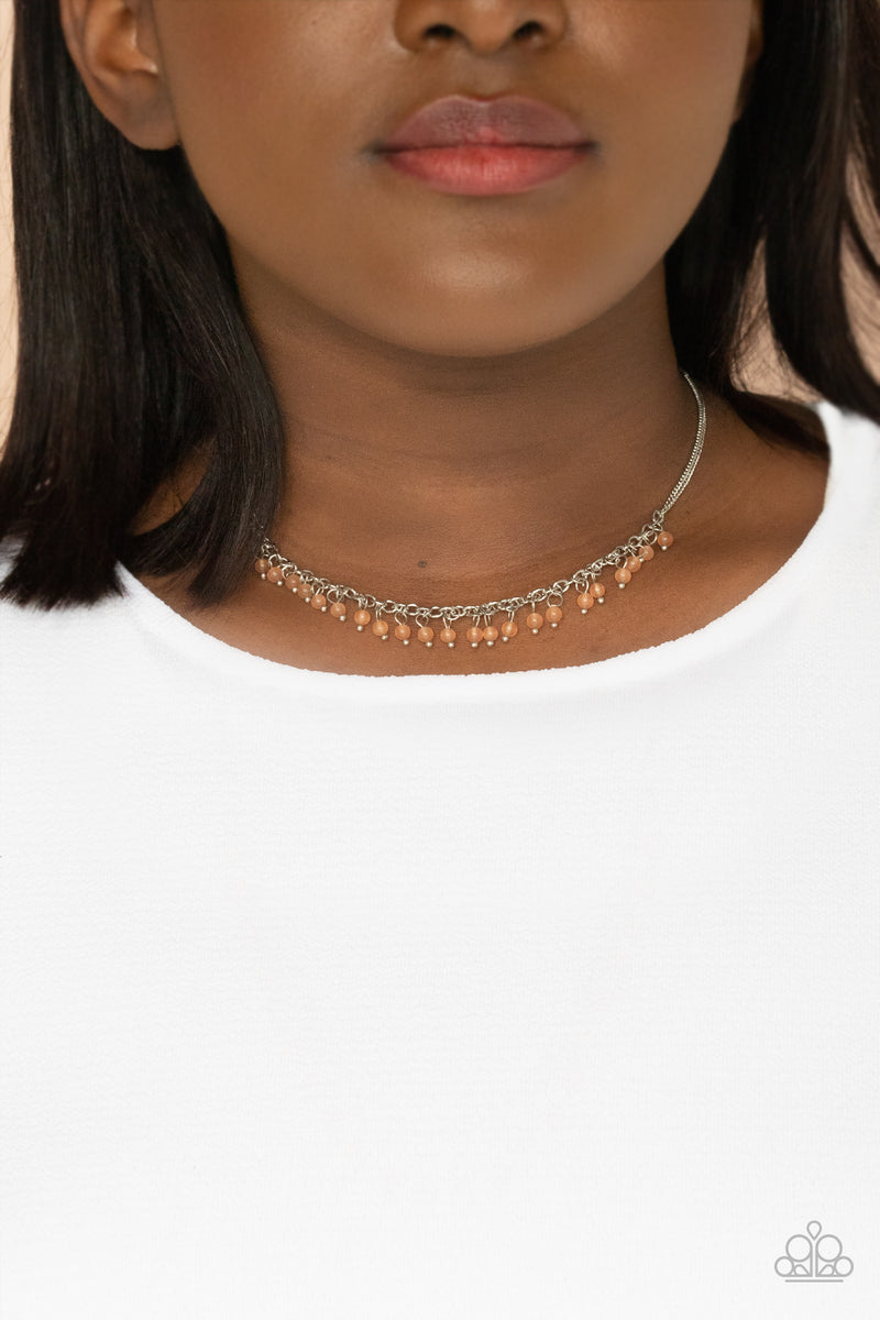 DEW a Double Take - Orange Necklace - Paparazzi Accessories