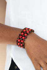 Tahiti Tourist - Red Bracelet - Paparazzi Accessories- Pre-Order