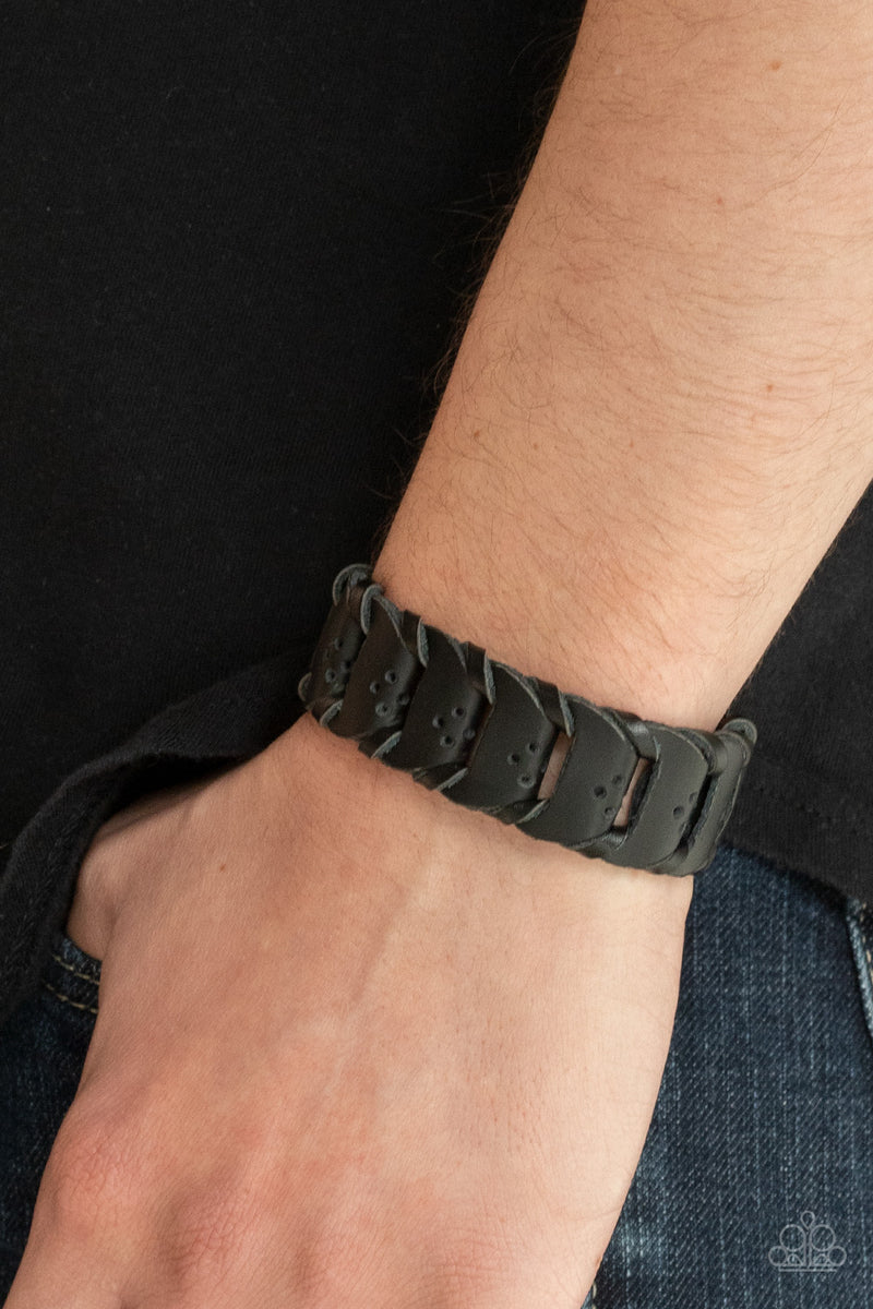 Knocked for a Loop - Black Bracelet - Paparazzi Accessories