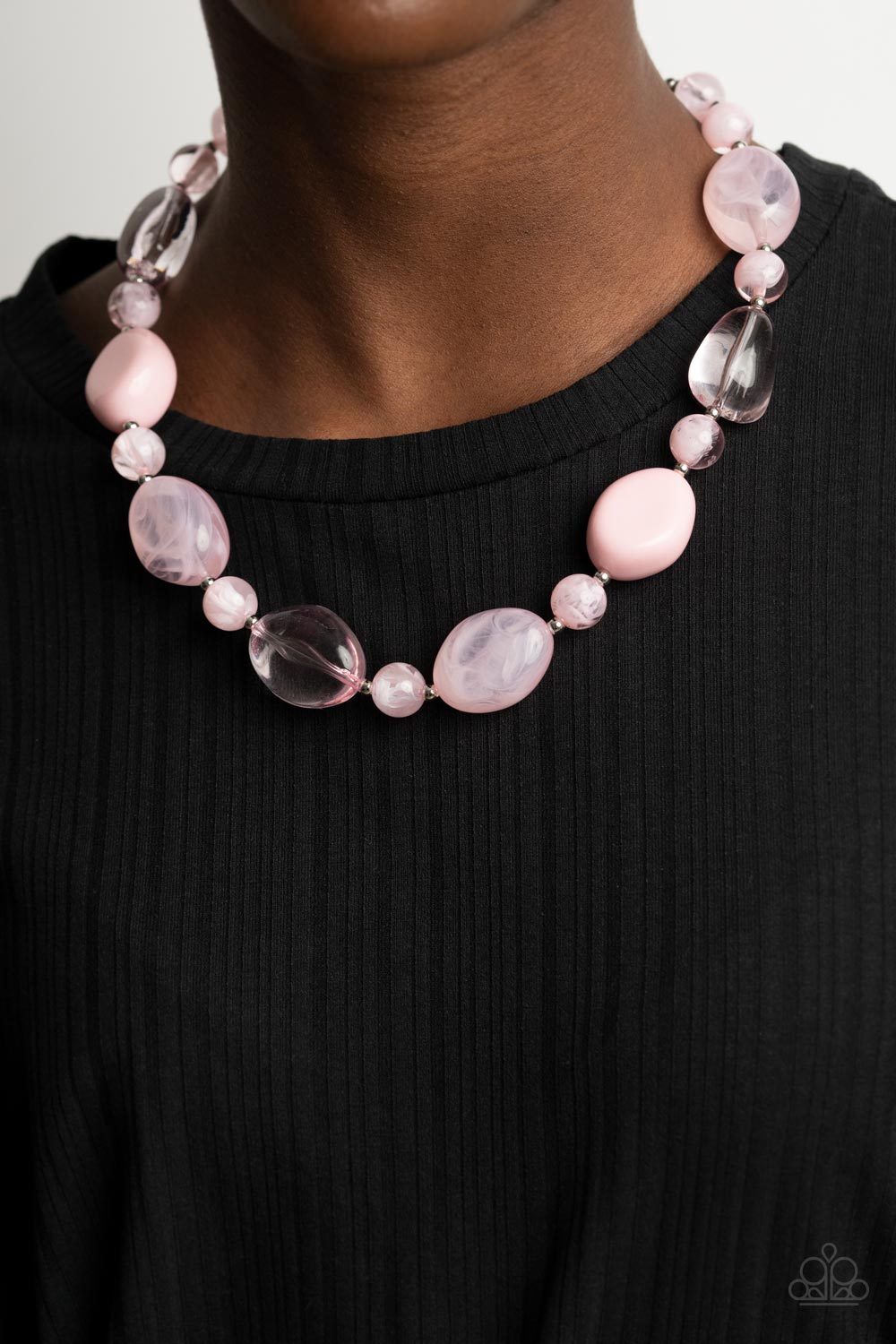 Staycation Stunner - Pink Necklace - Paparazzi Accessories