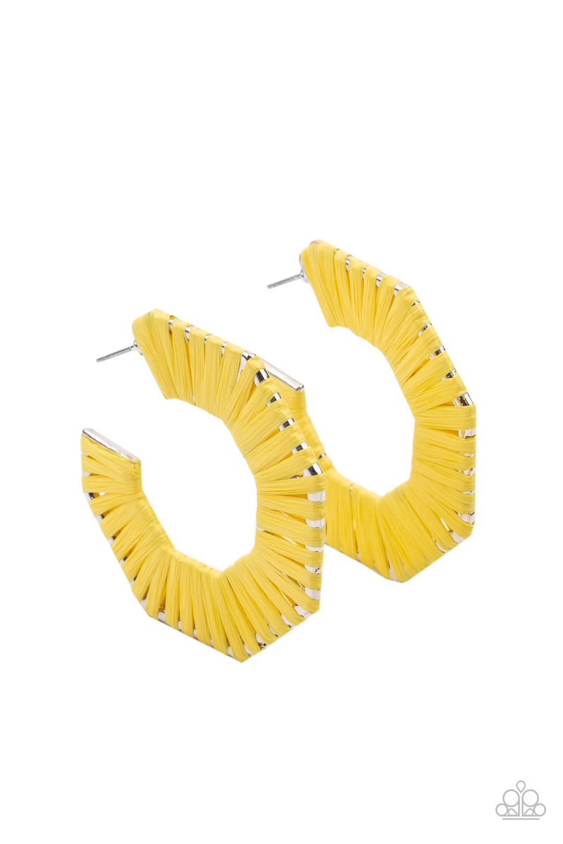 five-dollar-jewelry-fabulously-fiesta-yellow-earrings-paparazzi-accessories