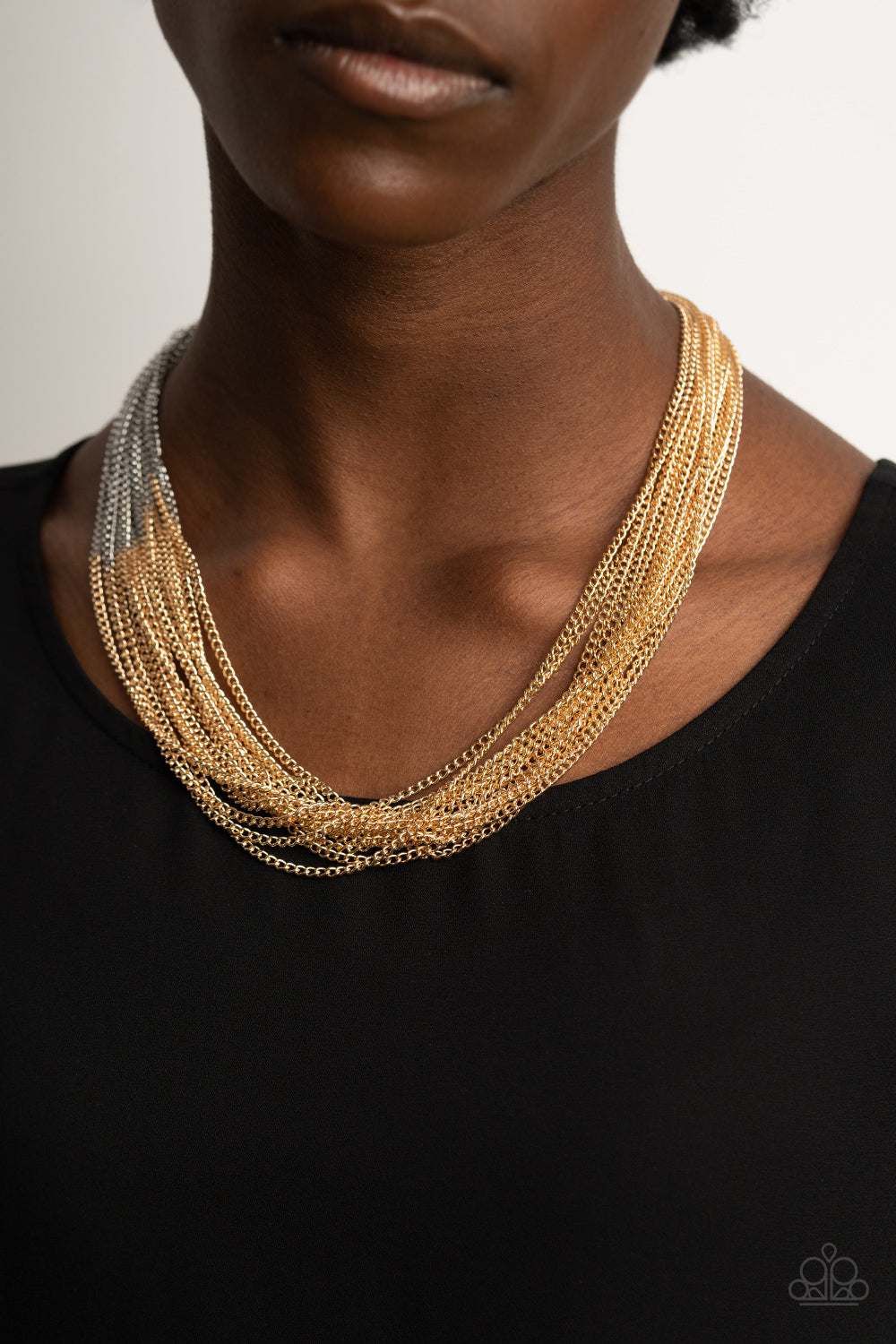 Metallic Merger - Gold Necklace - Paparazzi Accessories