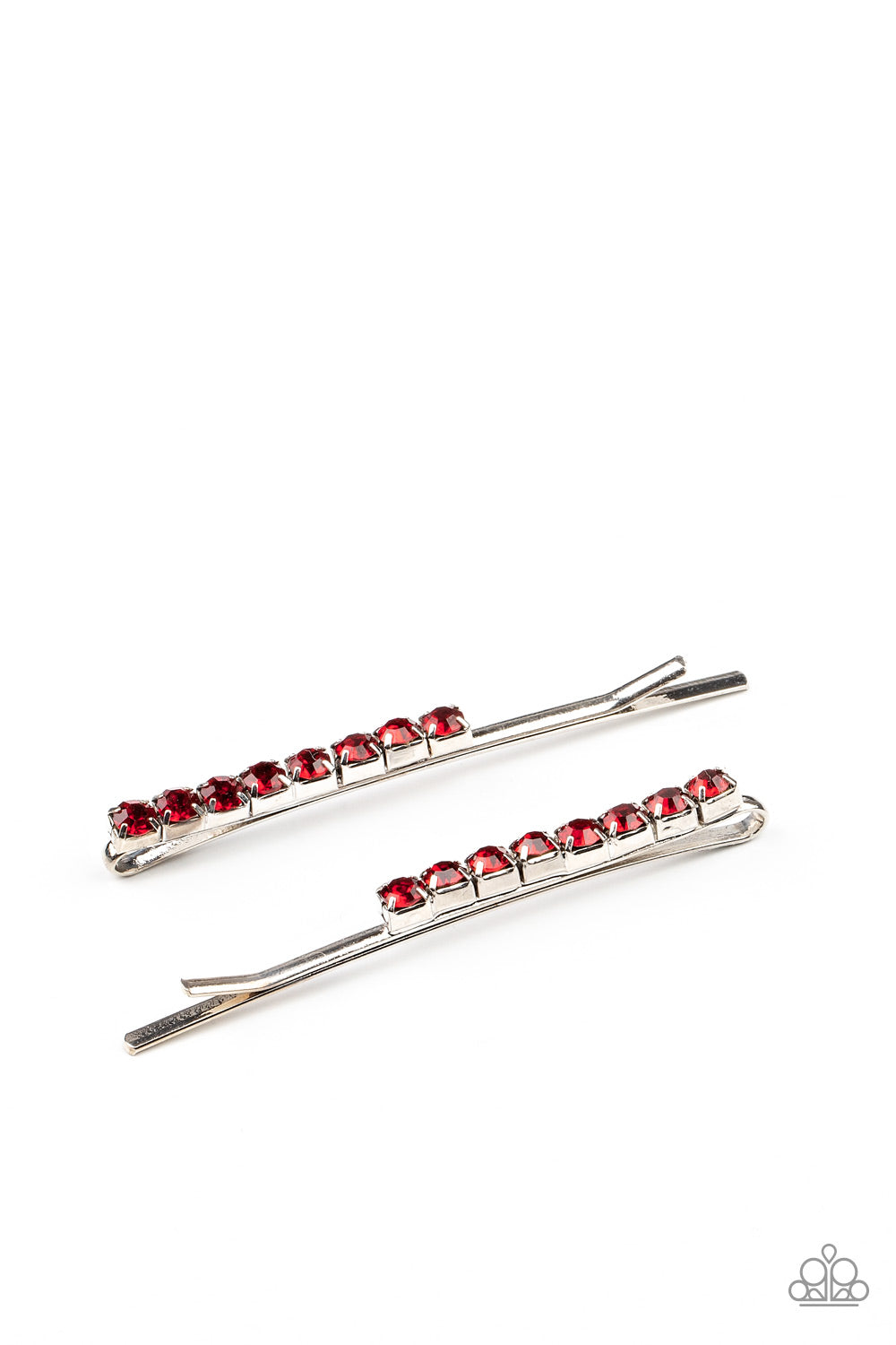Satisfactory Sparkle - Red Hair Clip - Paparazzi Accessories