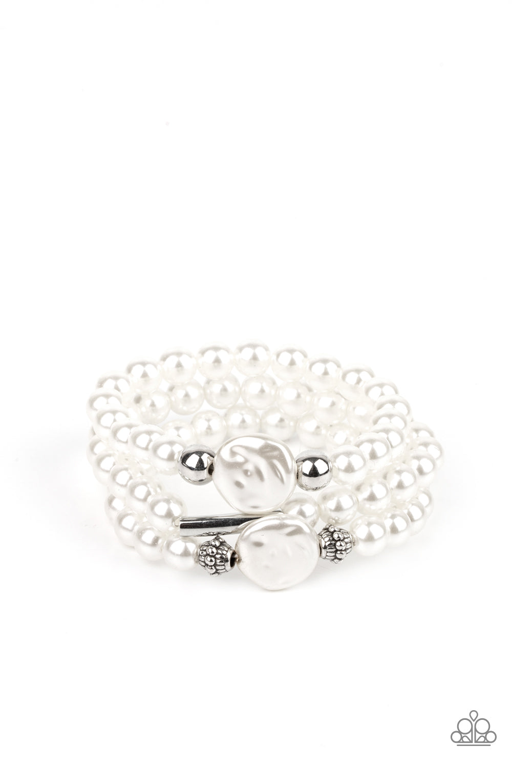 five-dollar-jewelry-exquisitely-elegant-white-bracelet-paparazzi-accessories