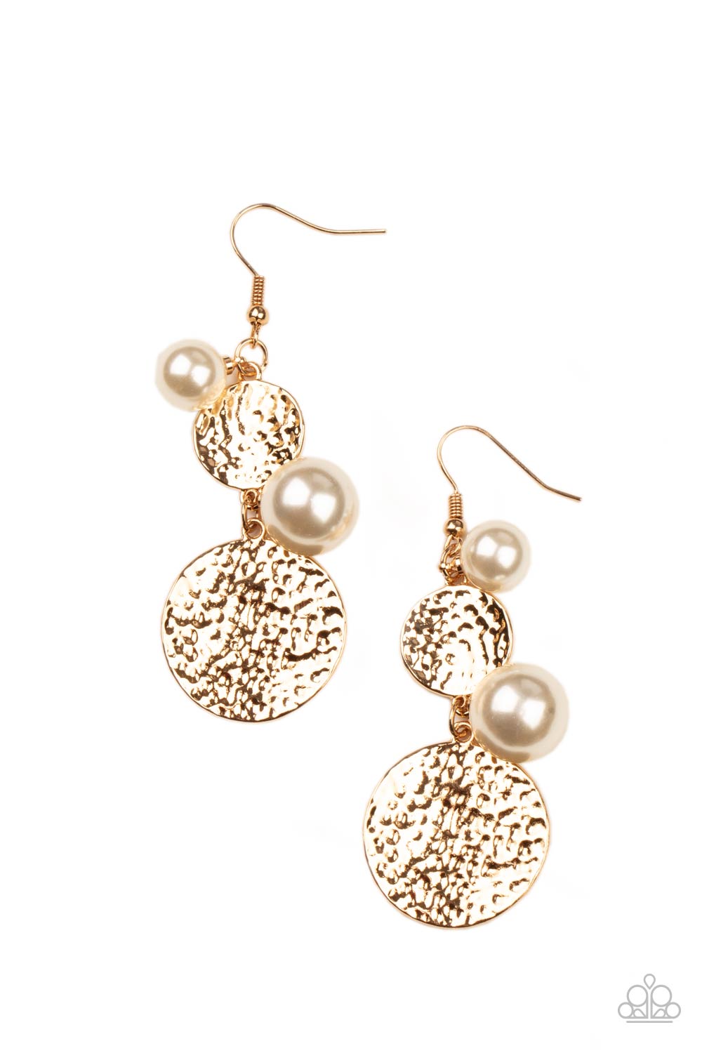 five-dollar-jewelry-pearl-dive-gold-earrings-paparazzi-accessories