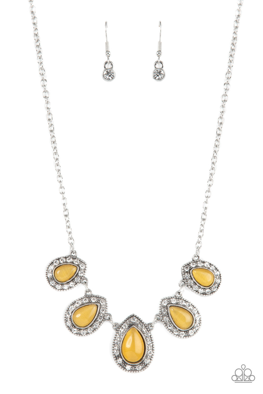 five-dollar-jewelry-everlasting-enchantment-yellow-necklace-paparazzi-accessories