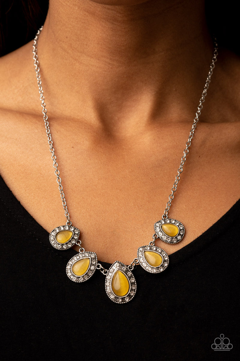 Everlasting Enchantment - Yellow Necklace - Paparazzi Accessories