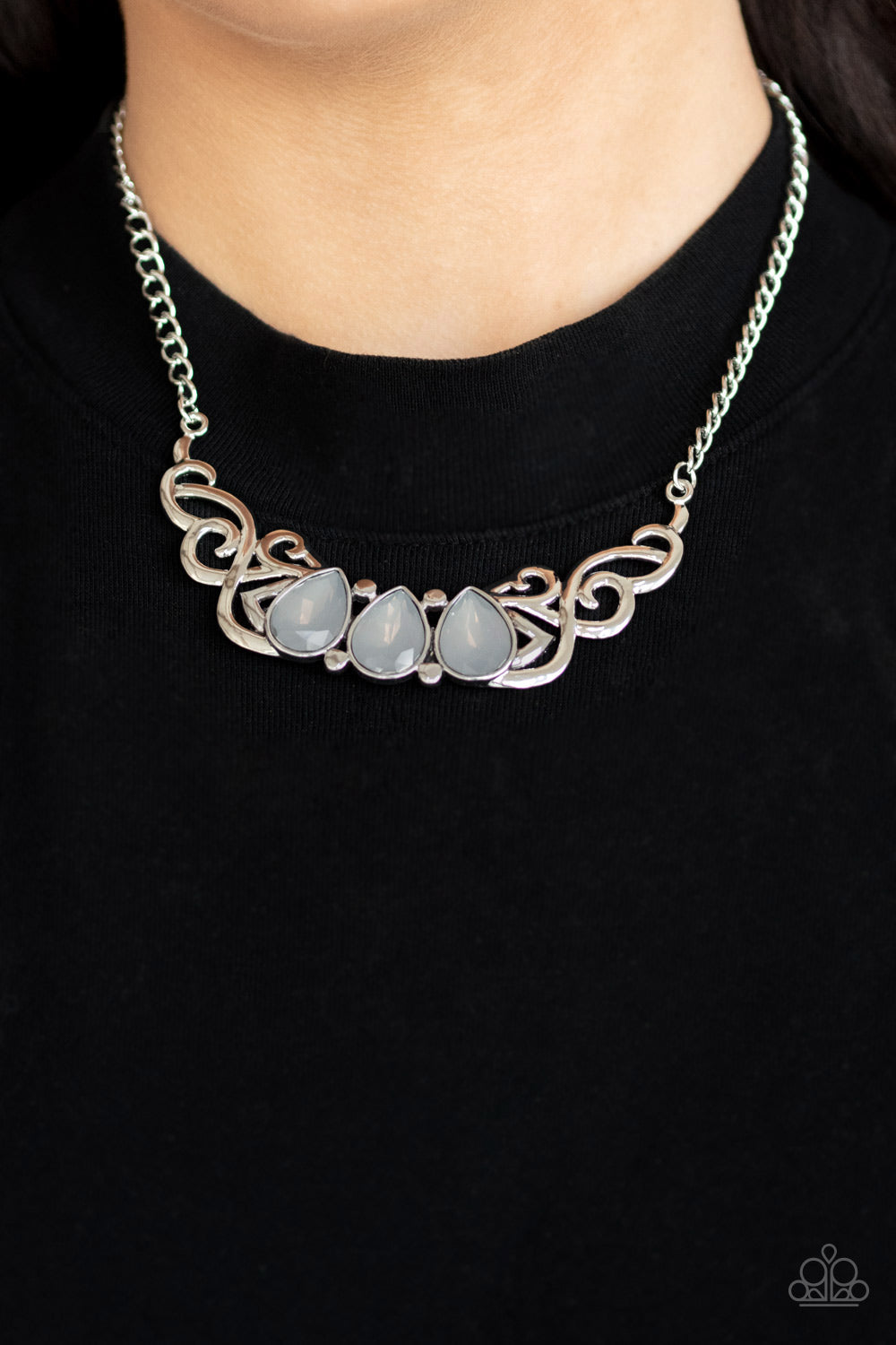 Heavenly Happenstance - Silver Necklace - Paparazzi Accessories