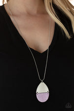 Rainbow Shores - Purple Necklace - Paparazzi Accessories