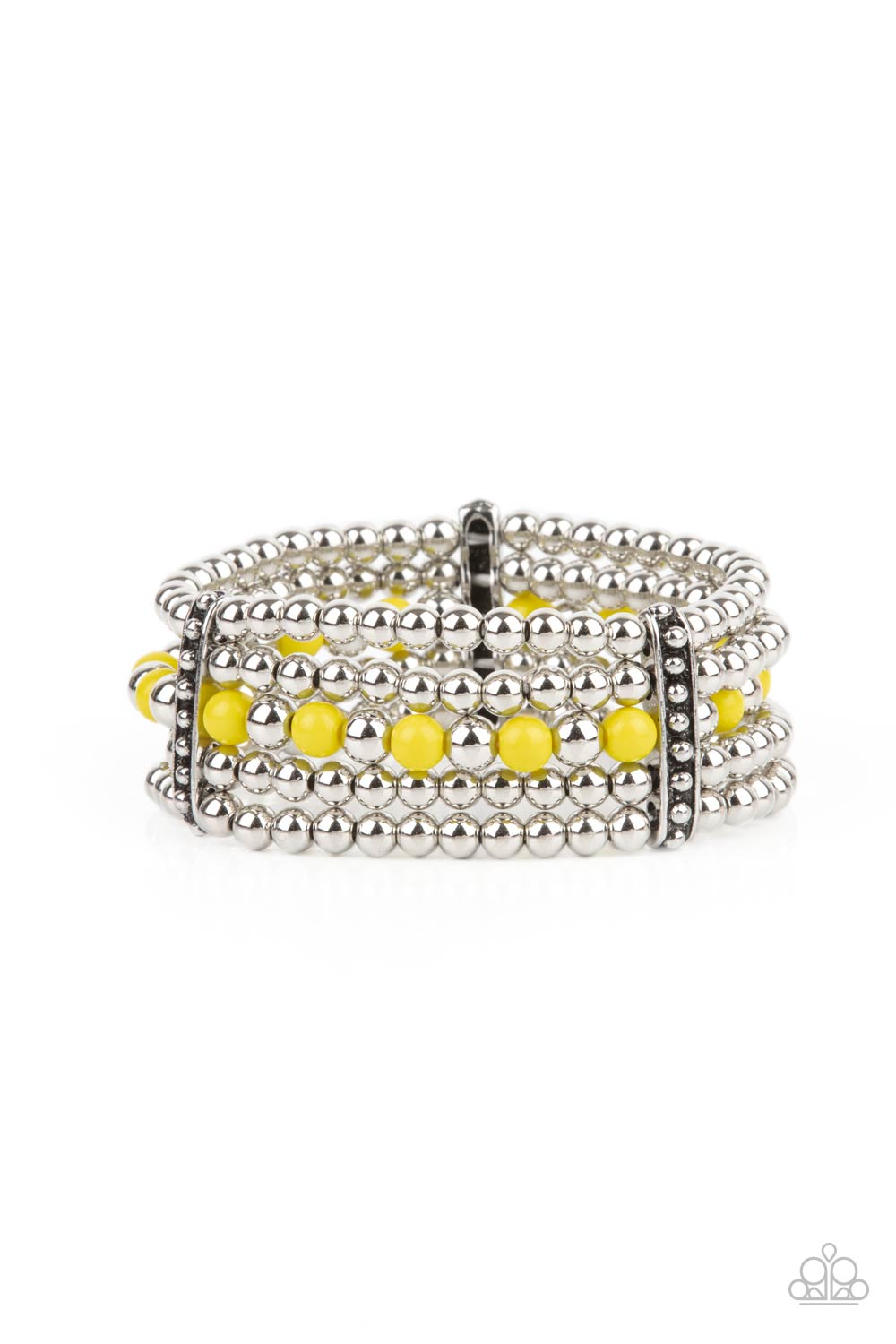 five-dollar-jewelry-gloss-over-the-details-yellow-bracelet-paparazzi-accessories
