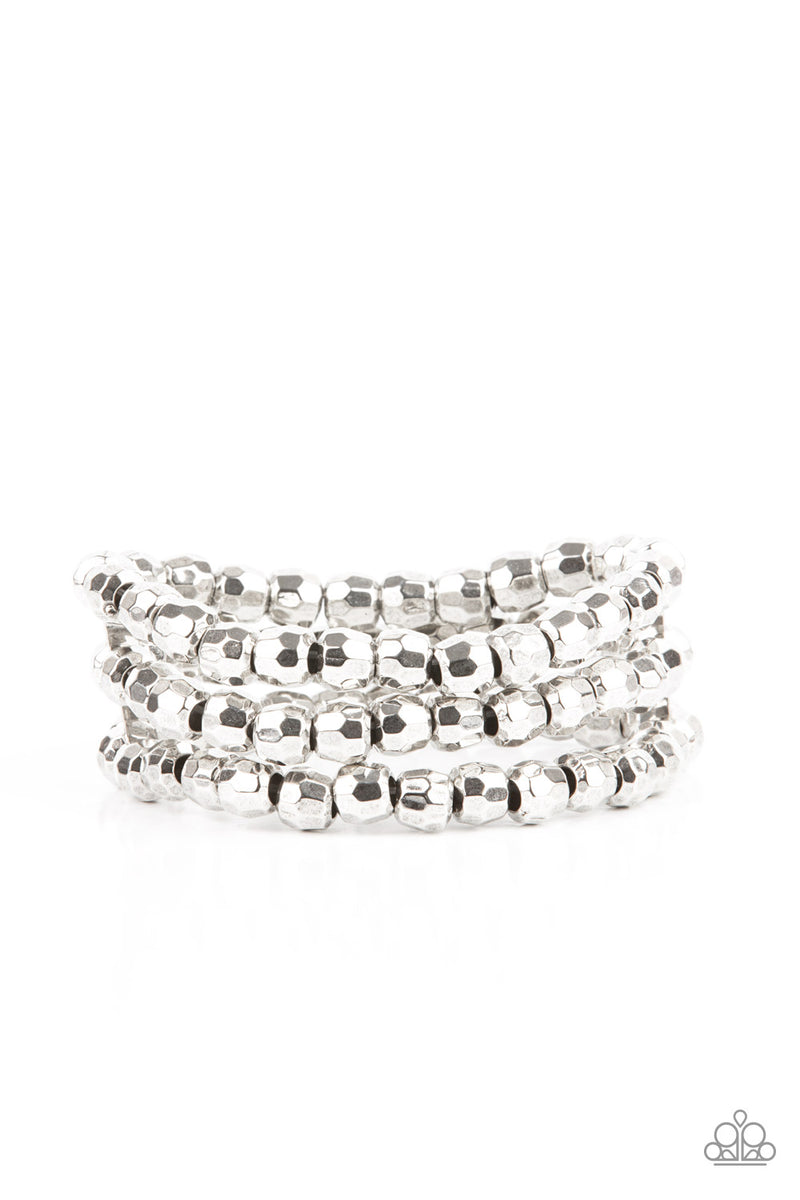 Magnetically Maven - Silver Bracelet - Paparazzi Accessories