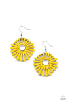 five-dollar-jewelry-spoke-too-soon-yellow-earrings-paparazzi-accessories