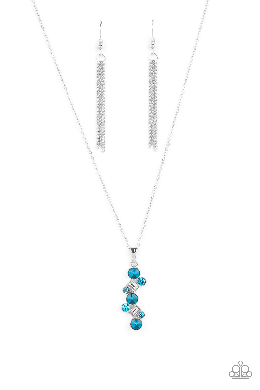 five-dollar-jewelry-classically-clustered-blue-necklace-paparazzi-accessories