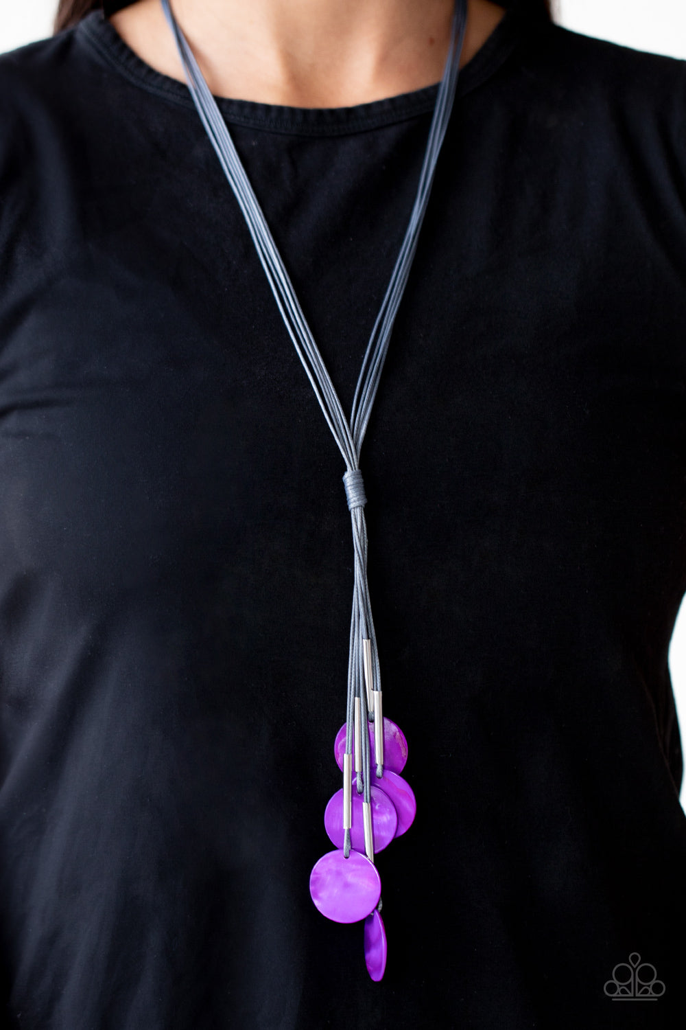 Tidal Tassels - Purple Necklace - Paparazzi Accessories