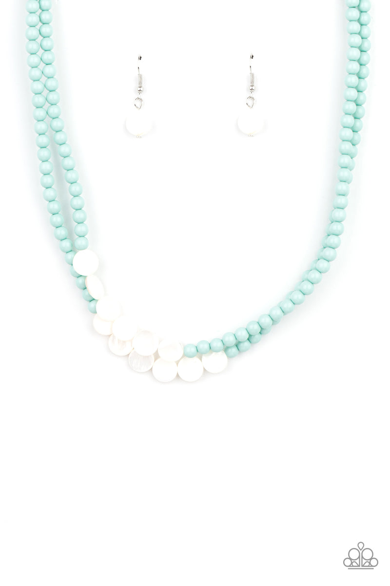 Extended STAYCATION - Blue Necklace - Paparazzi Accessories