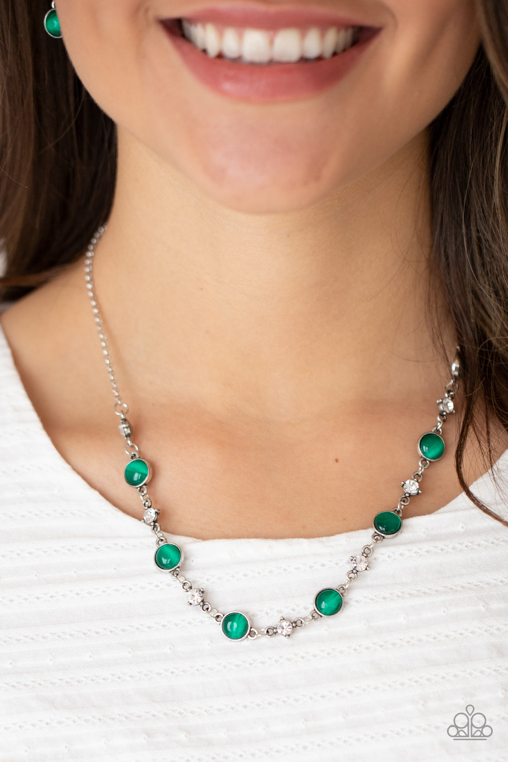 Inner Illumination - Green Necklace - Paparazzi Accessories