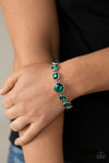 Lustrous Luminosity - Green Bracelet - Paparazzi Accessories