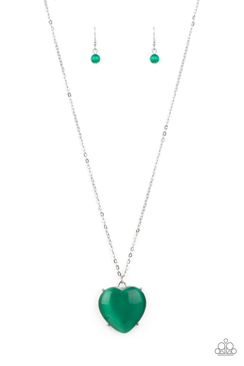 five-dollar-jewelry-warmhearted-glow-green-necklace-paparazzi-accessories