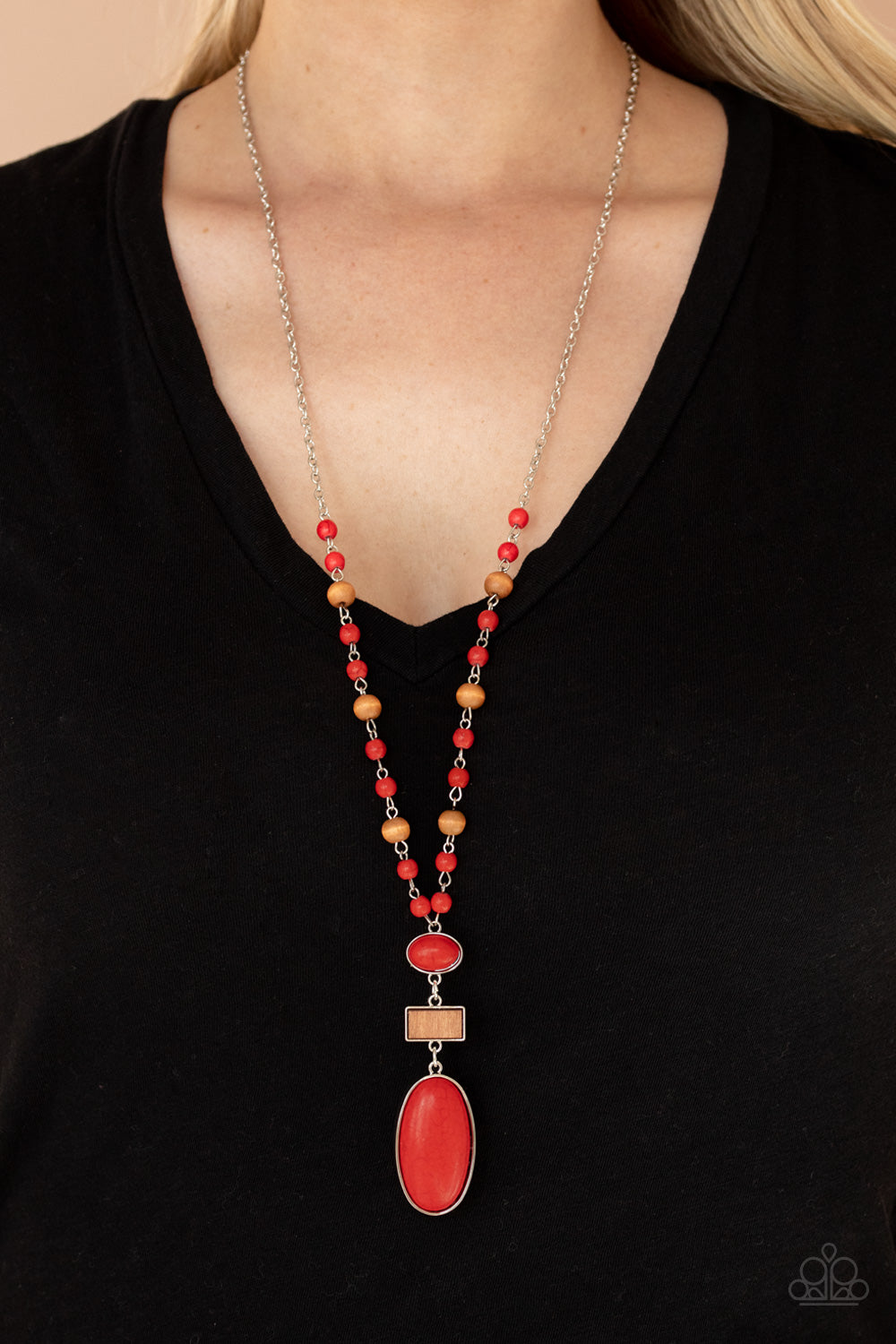 Naturally Essential - Red Necklace - Paparazzi Accessories