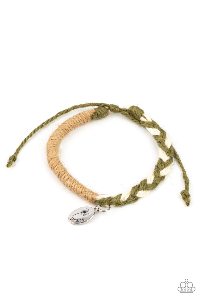 Perpetually Peaceful - Green Bracelet - Paparazzi Accessories