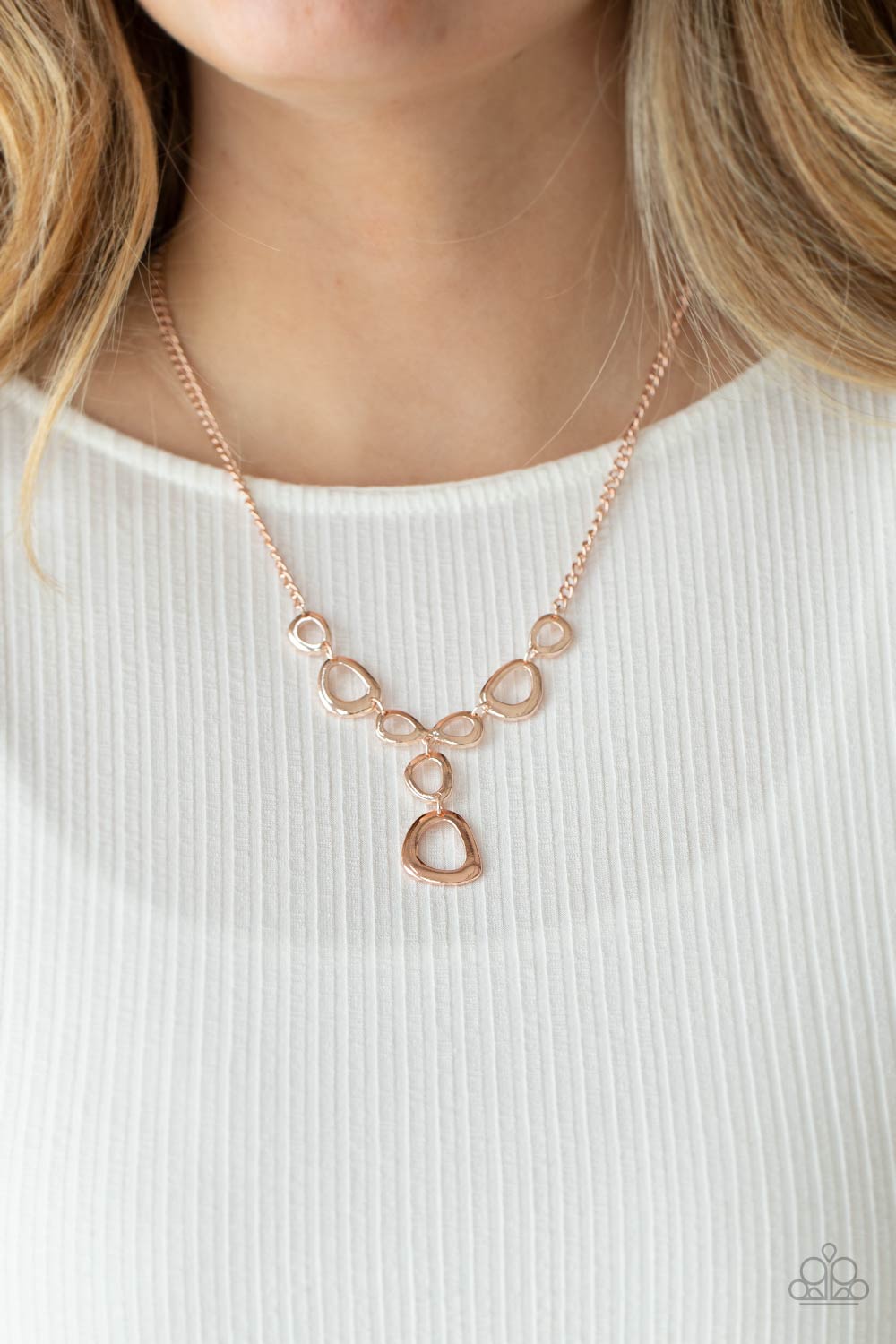 So Mod - Rose Gold Necklace - Paparazzi Accessories