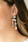 Hazard Pay - Multi Post Earrings - Paparazzi Accessories