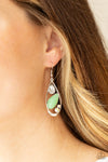 Harmonious Harbors - Green Earrings - Paparazzi Accessories