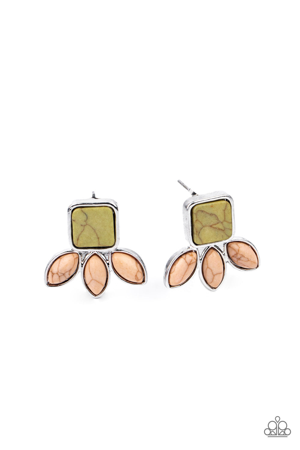 five-dollar-jewelry-hill-country-blossoms-multi-post earrings-paparazzi-accessories
