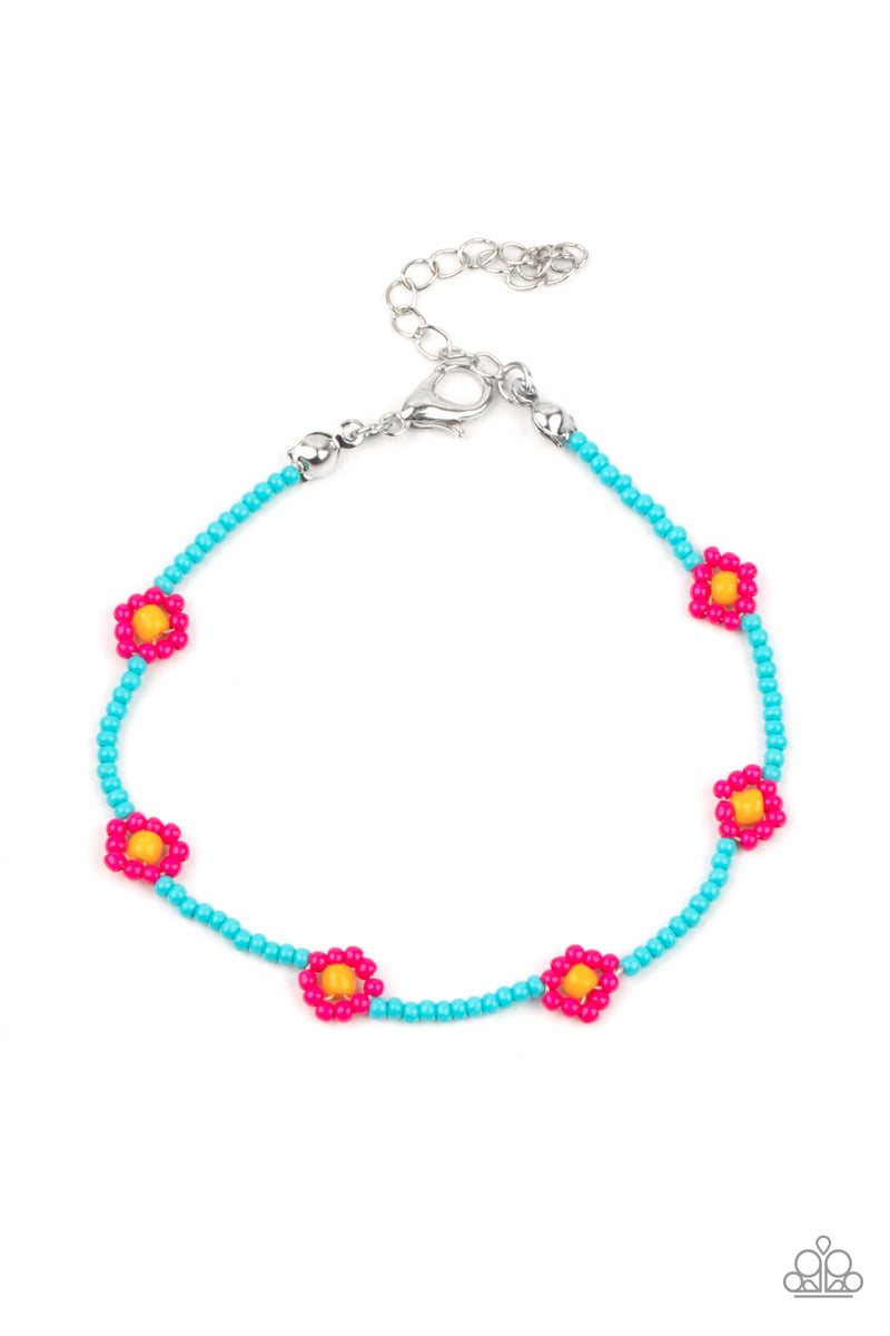 five-dollar-jewelry-camp-flower-power-pink-bracelet-paparazzi-accessories