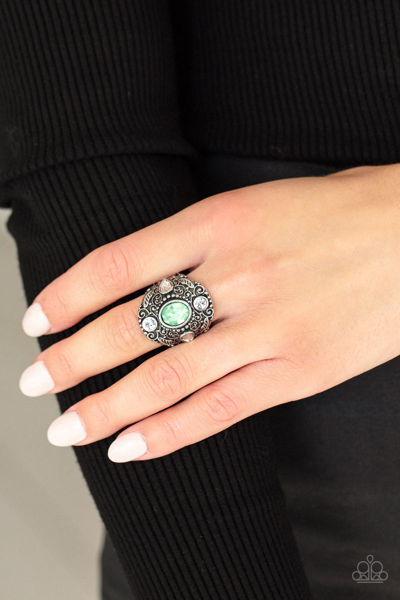 In The Limelight - Green Ring - Paparazzi Accessories