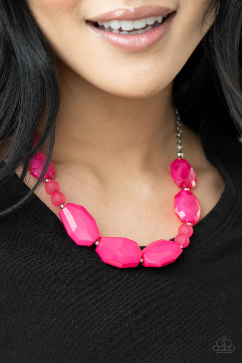 Melrose Melody - Pink Necklace - Paparazzi Accessories