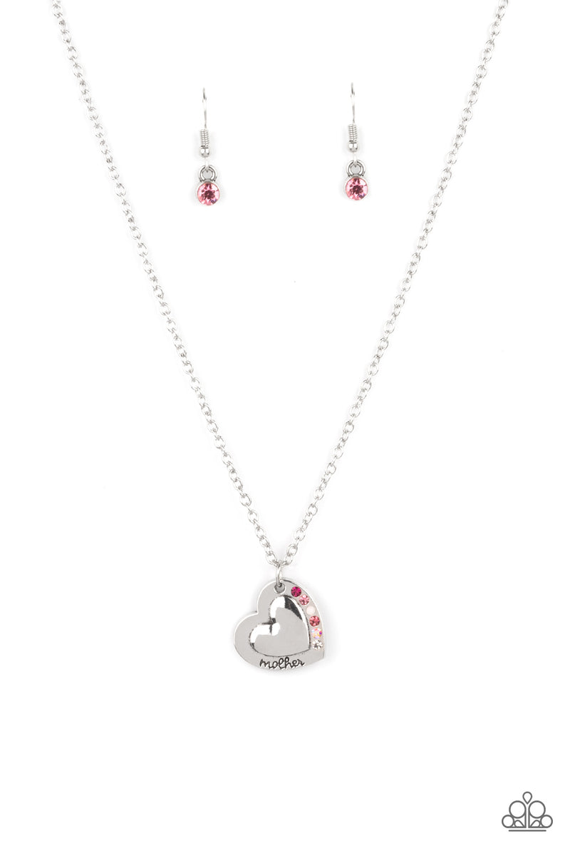 Happily Heartwarming - Pink Necklace - Paparazzi Accessories